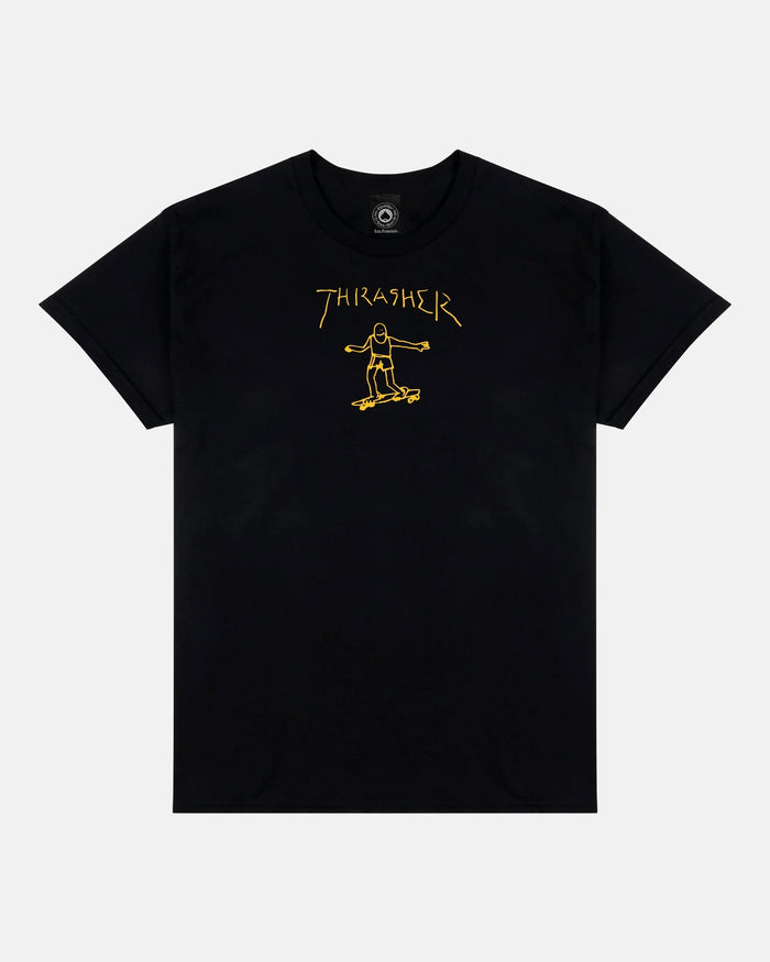 GONZ - TSHIRT - BLACK / YELLOW - Four Street