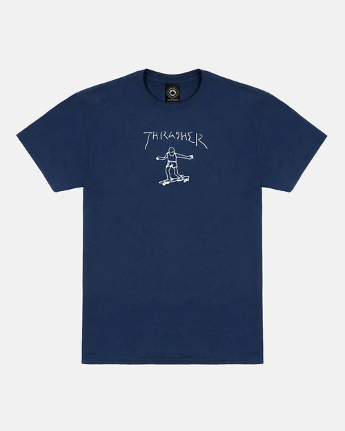 GONZ - TSHIRT - NAVY / WHITE - Four Street