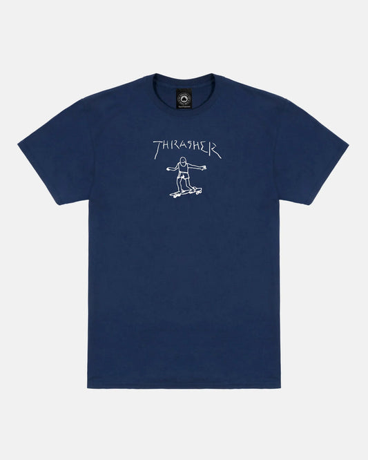 GONZ - TSHIRT - NAVY / WHITE - Four Street