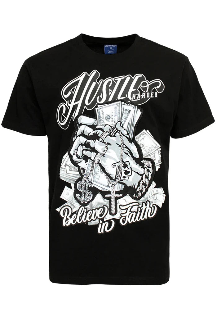 Hustle Rhinestones T-Shirt Victorious