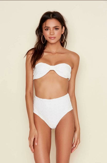 Seashore Ivory Eyelet Bikini Top