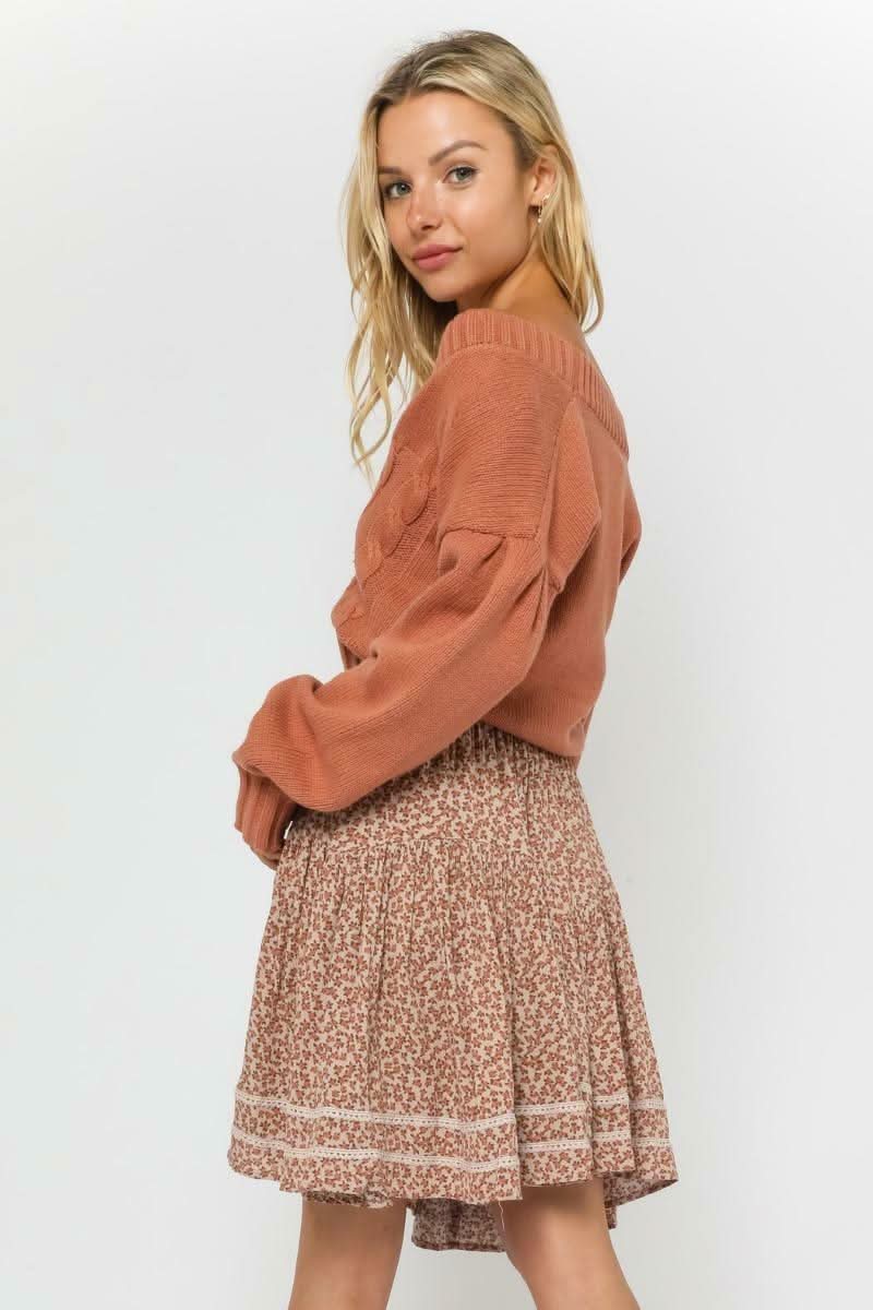 Sara Aragon Knit Cardigan Sweater