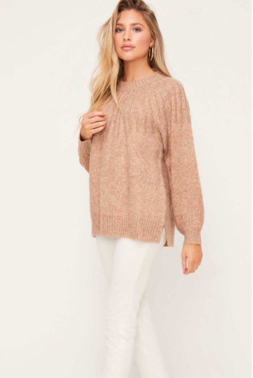 Sunday In Paris Heathered Camel Sweater