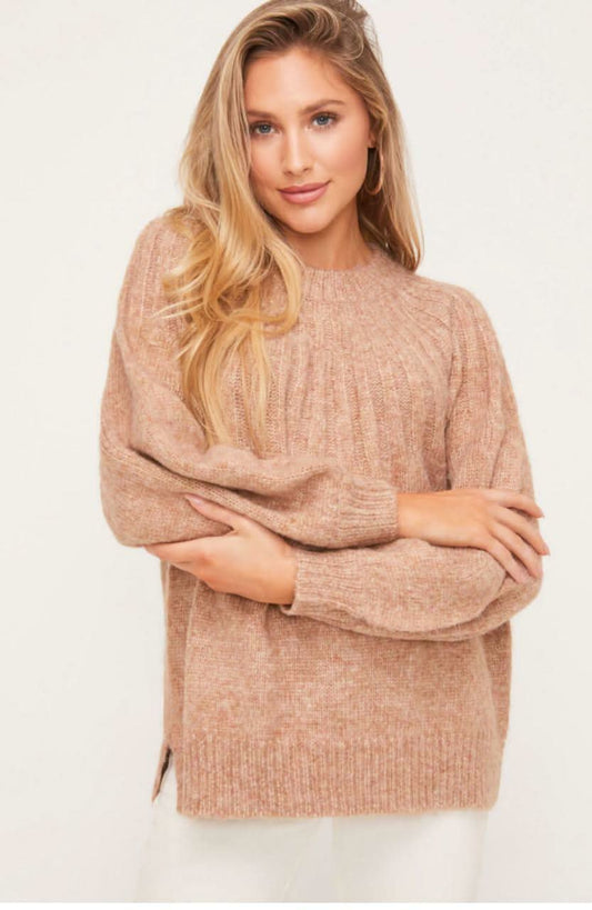Sunday In Paris Heathered Camel Sweater