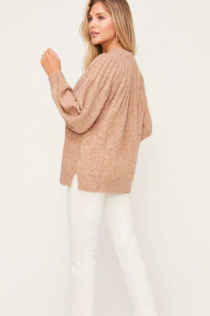 Sunday In Paris Heathered Camel Sweater