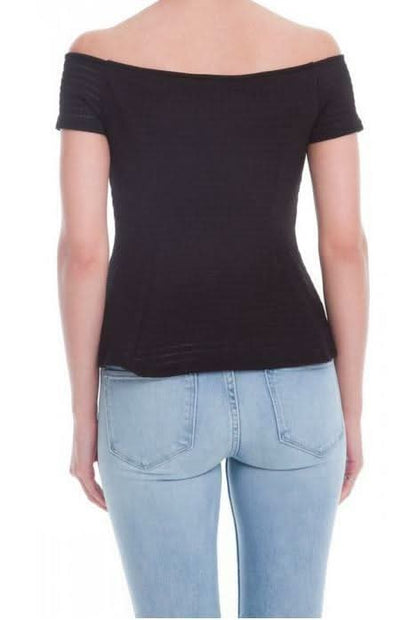 Pride and Off-The-Shoulder Peplum Top