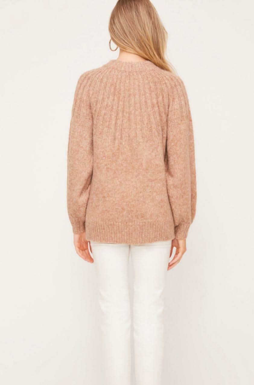Sunday In Paris Heathered Camel Sweater