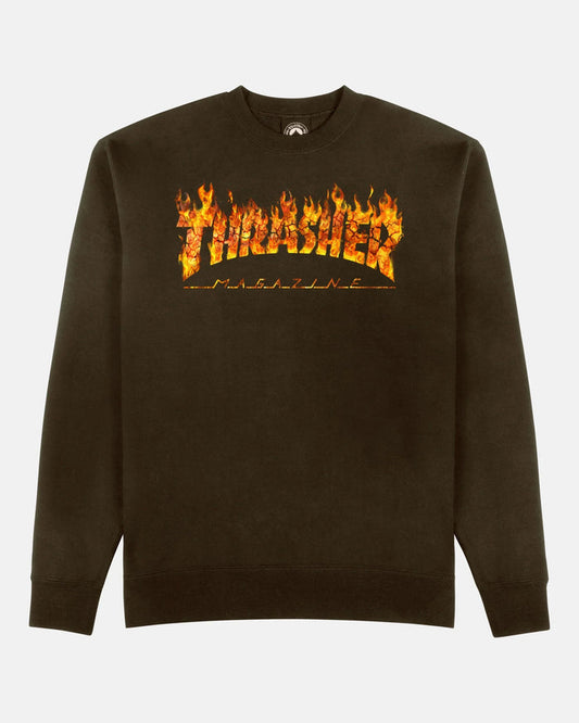INFERNO - CREWNECK - DARK CHOCOLATE - Four Street