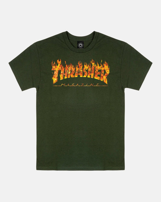 INFERNO-T-SHIRT-FOREST GREEN - Four Street