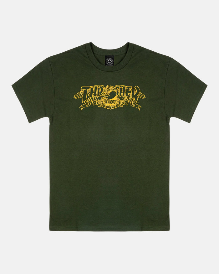 MAG BANNER - TSHIRT - FOREST GREEN - Four Street