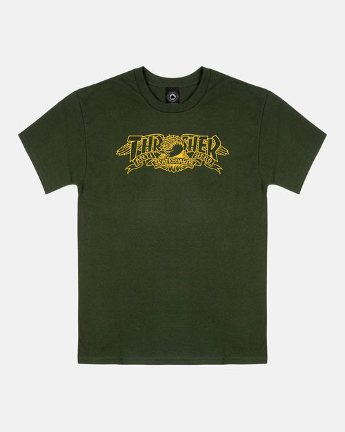 MAG BANNER - TSHIRT - FOREST GREEN - Four Street