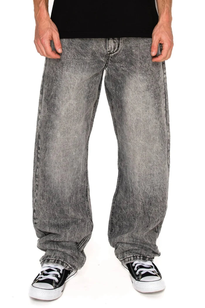 Men's Baggy Fit Stone Washed Jeans Victorious