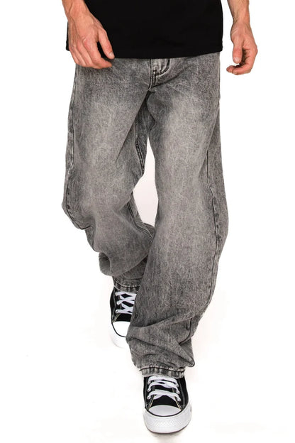 Men's Baggy Fit Stone Washed Jeans Victorious
