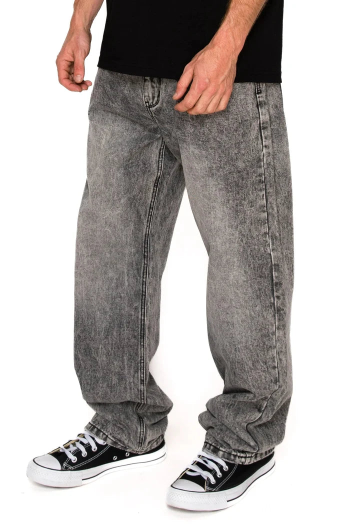 Men's Baggy Fit Stone Washed Jeans Victorious