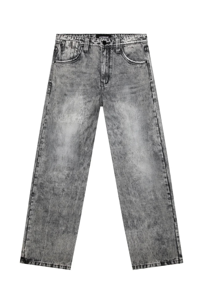 Men's Baggy Fit Stone Washed Jeans Victorious