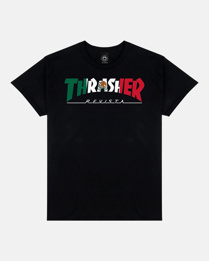MEXICO REVISTA - TSHIRT - BLACK - Four Street