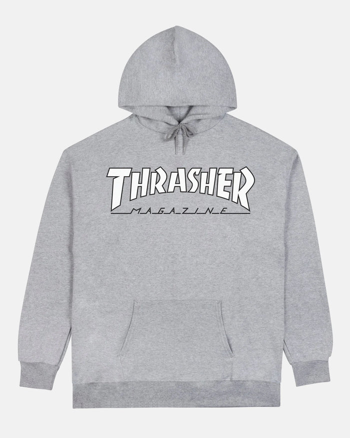OUTLINED - HOODIE - GREY/WHITE - Four Street