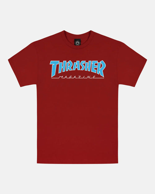 OUTLINED - TSHIRT - CARDINAL RED - Four Street