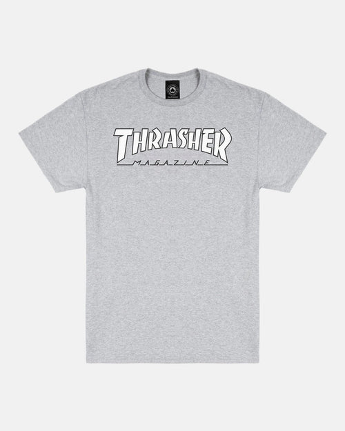 OUTLINED - TSHIRT - GREY / WHITE - Four Street