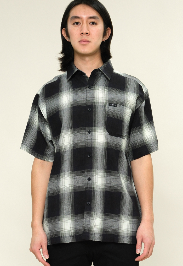 Plaid Short Sleeve Button Up Shirt G-Style USA