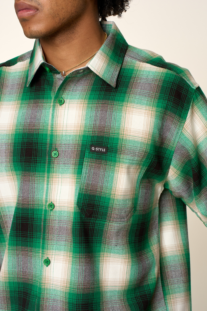 Plaid Short Sleeve Button Up Shirt G-Style USA