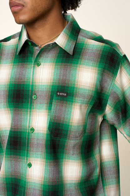 Plaid Short Sleeve Button Up Shirt G-Style USA