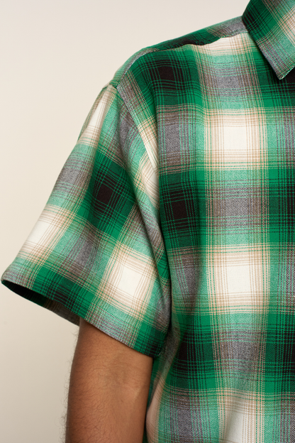 Plaid Short Sleeve Button Up Shirt G-Style USA