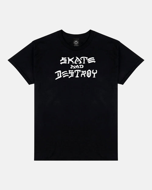 SKATE AND DESTROY - TSHIRT - BLACK - Four Street