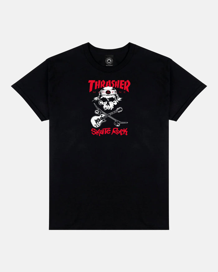 SKATE ROCK - TSHIRT - BLACK - Four Street