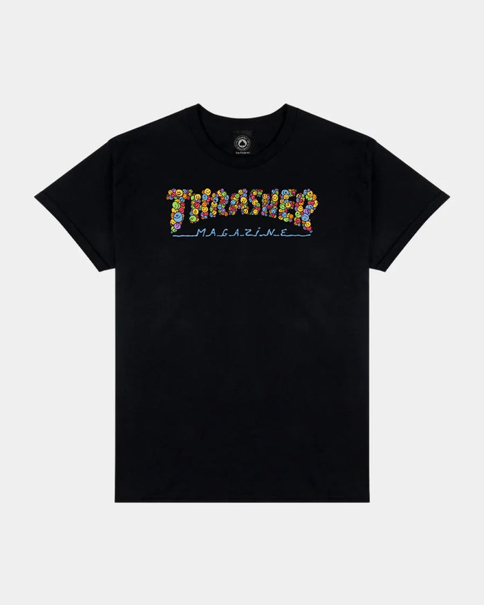 SMILE BY SPANKY - T-SHIRT - BLACK - Four Street