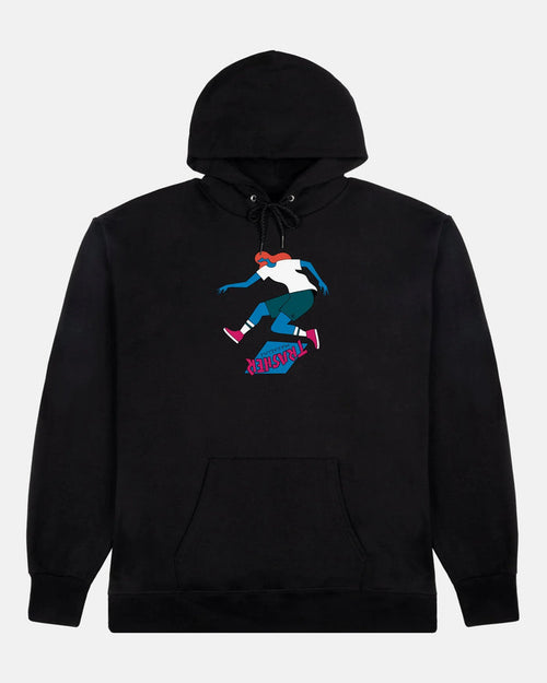 TRASHER TRE - HOODIE - BLACK - Four Street