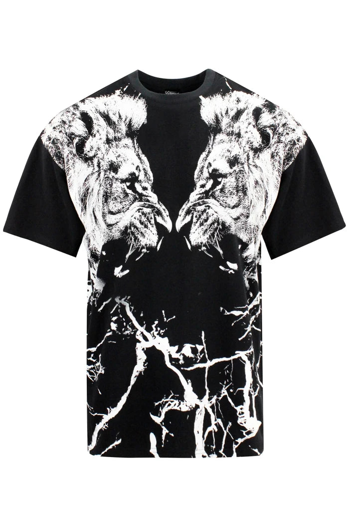 Two Lions Oversized T-shirt Victorious